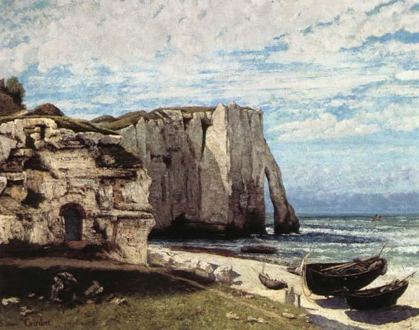 Gustave Courbet La Cote a Etretat apres la tempete